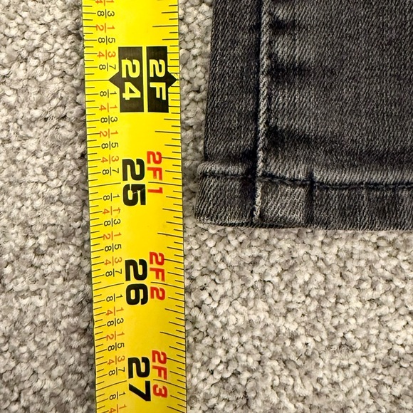 Madewell Women’s Cali‎ Demi-Boot Light Black Wash Ankle Denim Jeans Size 25 - Picture 9 of 11